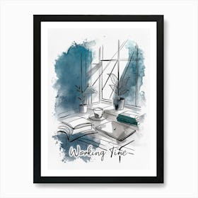 Working Time Art Print