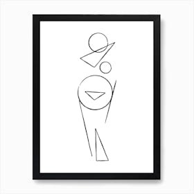 Abtract Nude 1 Art Print