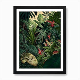 Majestic Jungle 8 Botanicals Art Print