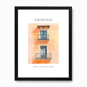 Granada Travel And Architecture Poster 2 Art Print