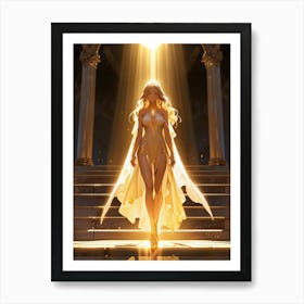 Golden Goddess 1 Art Print