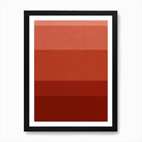 Red And Orange Color Art Print