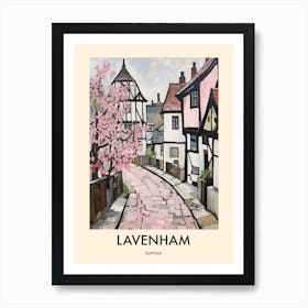 Lavenham (Suffolk) Painting 3 Travel Poster Art Print