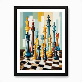 Chess Pieces Art Print