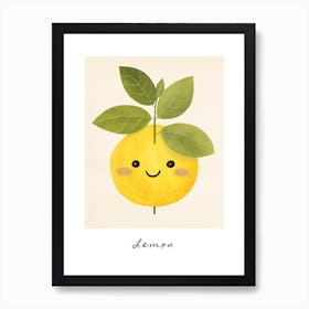 Friendly Kids Lemon 1 Poster Art Print