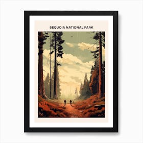 Sequoia National Park 2 Midcentury Travel Poster Póster