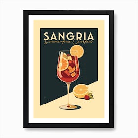 Sangria Cocktail Art Print