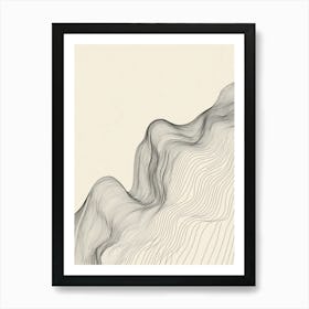 Abstract Line Drawing 1 Art Print