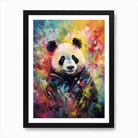 Panda Art In Impressionism Style 1 Art Print