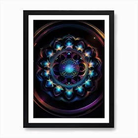 Abstract Mandala Art Print