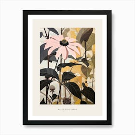 Flower Illustration Black Eyed Susan 3 Poster Art Print