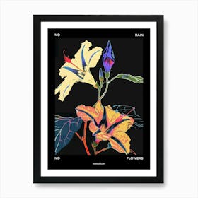 No Rain No Flowers Poster Morning Glory 1 Art Print