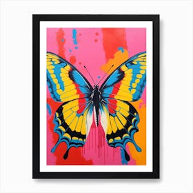 Pop Art Swallowtail Butterfly  2 Art Print
