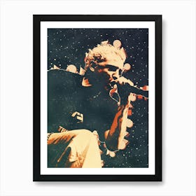 Chester Bennington live concert 1 Art Print