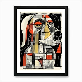 Abstract Dog Style Abstract Art Print