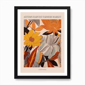 Fall Botanicals Daffodil 3 Poster Art Print