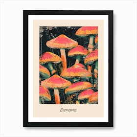 Explore Mushroom Poster 1 Art Print