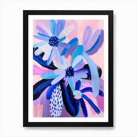 Blue Daisies 3 Art Print