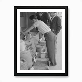 Untitled Photo, Possibly Related To Clerk Putting Up Seed, San Augustine, Texas By Russell Lee Art Print