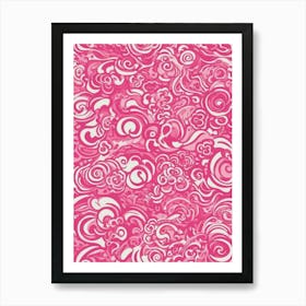 Pink Swirls Art Print