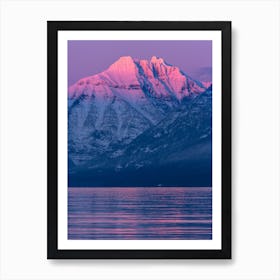 Sunset Over Mount Cannon, Montana Art Print