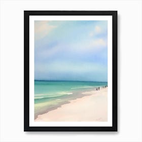 Clearwater Beach 2, Florida Watercolour Art Print