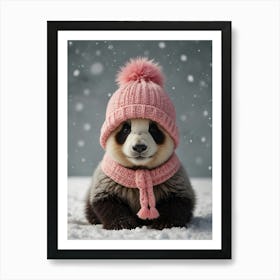 Cute Panda Bear 1 Art Print