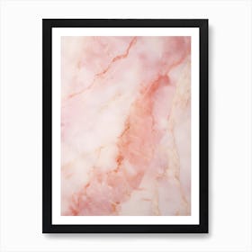 Pink Marble Art Print