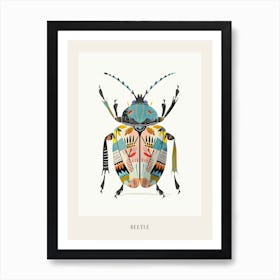 Colourful Insect Illustration Beetle 20 Poster Art Print