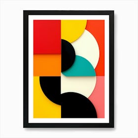 Abstract Geometric Shapes Art Print