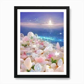 Pebbles On The Beach Art Print