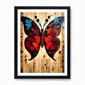 Butterfly Puzzle Wall Art Art Print