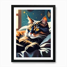 Cat Painting 2 Poster