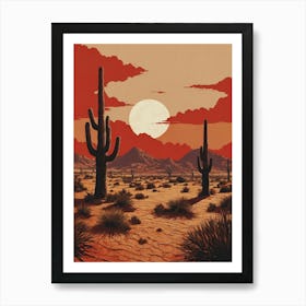 Desert Canvas Print Art Print