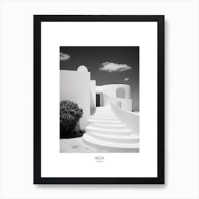Poster Of Ibiza, Spain, Black And White Analogue Photography 2 Art Print