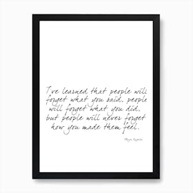 Maya Quote Art Print