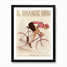 Vintage Style Giro Text Art Print