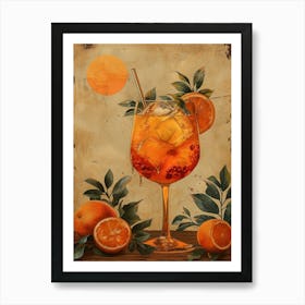 Aperol Spritz Orange 105 Art Print