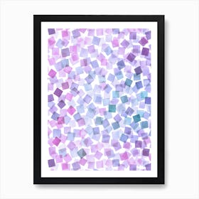 Confetti Plaids Very Peri Purple Art Print
