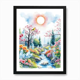 Spring In The Garden Art Print