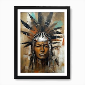 Mystic Imprints: Marking the Paths of Indigenous Wisdom Art Print