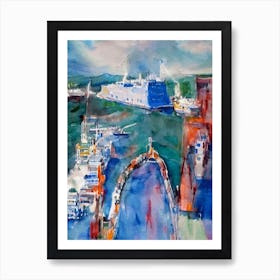 Port Of Belfast Northern Ireland Abstract Block 2 harbour Art Print