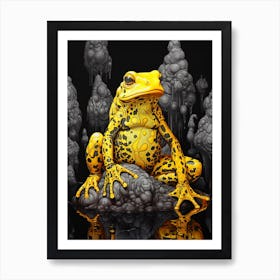 Golden Poison Frog Realistic 1 Art Print