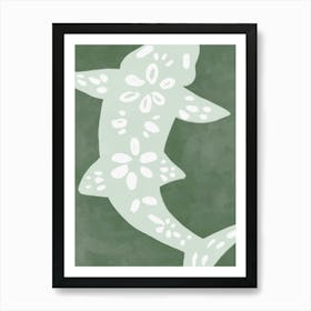 Shark Retro Art Print