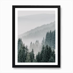 Pine Forest View Art Print