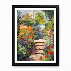 Claude Monet Gardens France Painting 2 Art Print