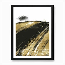 Black And Gold 20 Art Print