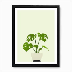 Potted, Plant, Boho, Botanical, Art, Nature, Home Decor, Living Room, Kitchen, Bedroom, Wall Print Art Print