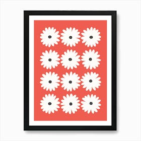 Daisy Red Art Print