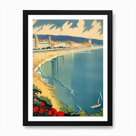 French Riviera Art Print